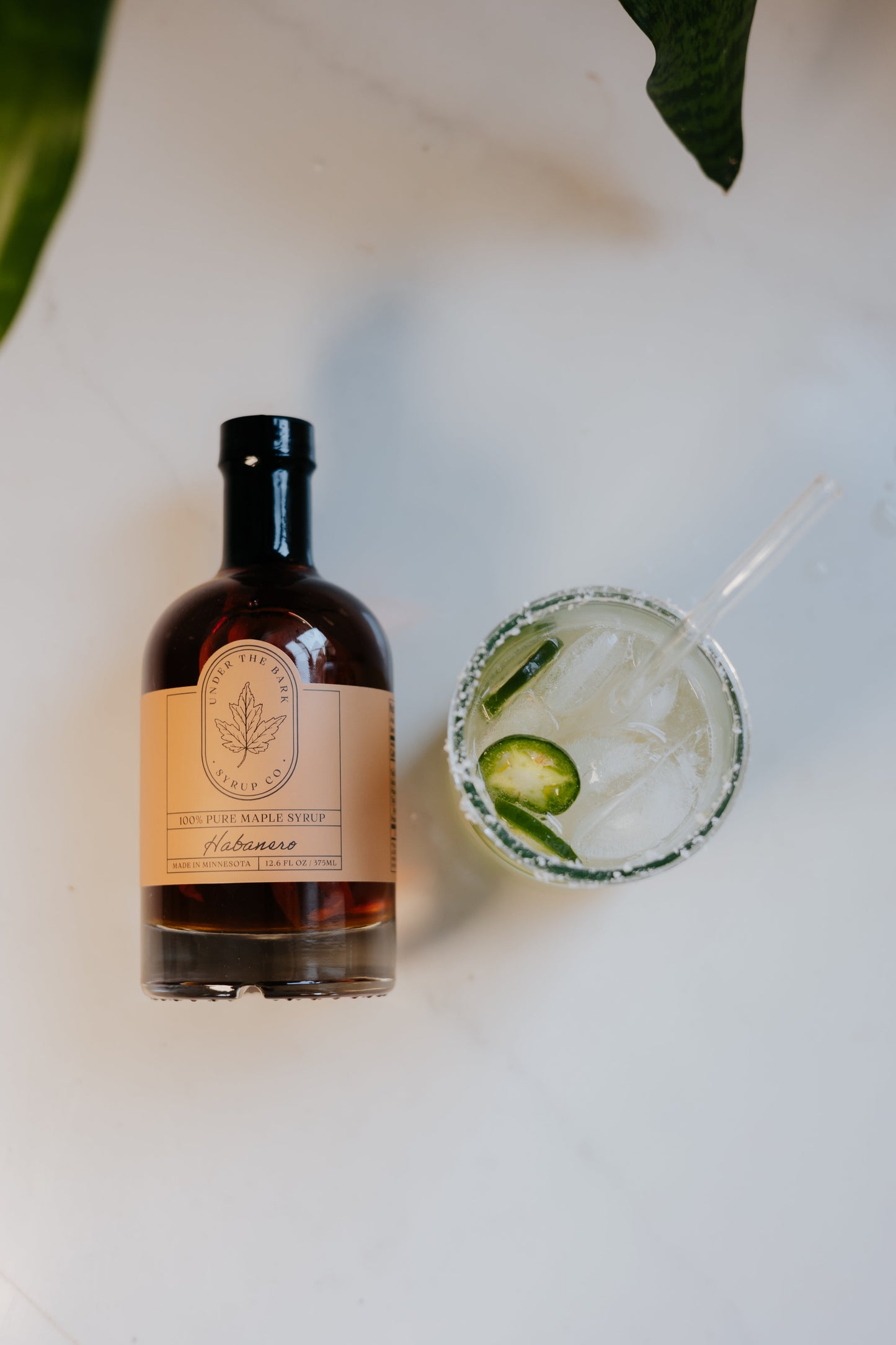 Spicy Margarita with Habanero Maple Syrup