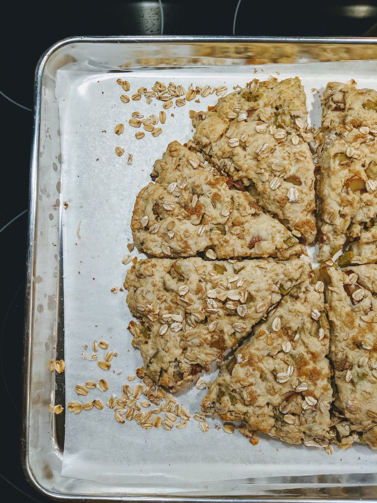 Rhubarb Maple Scones