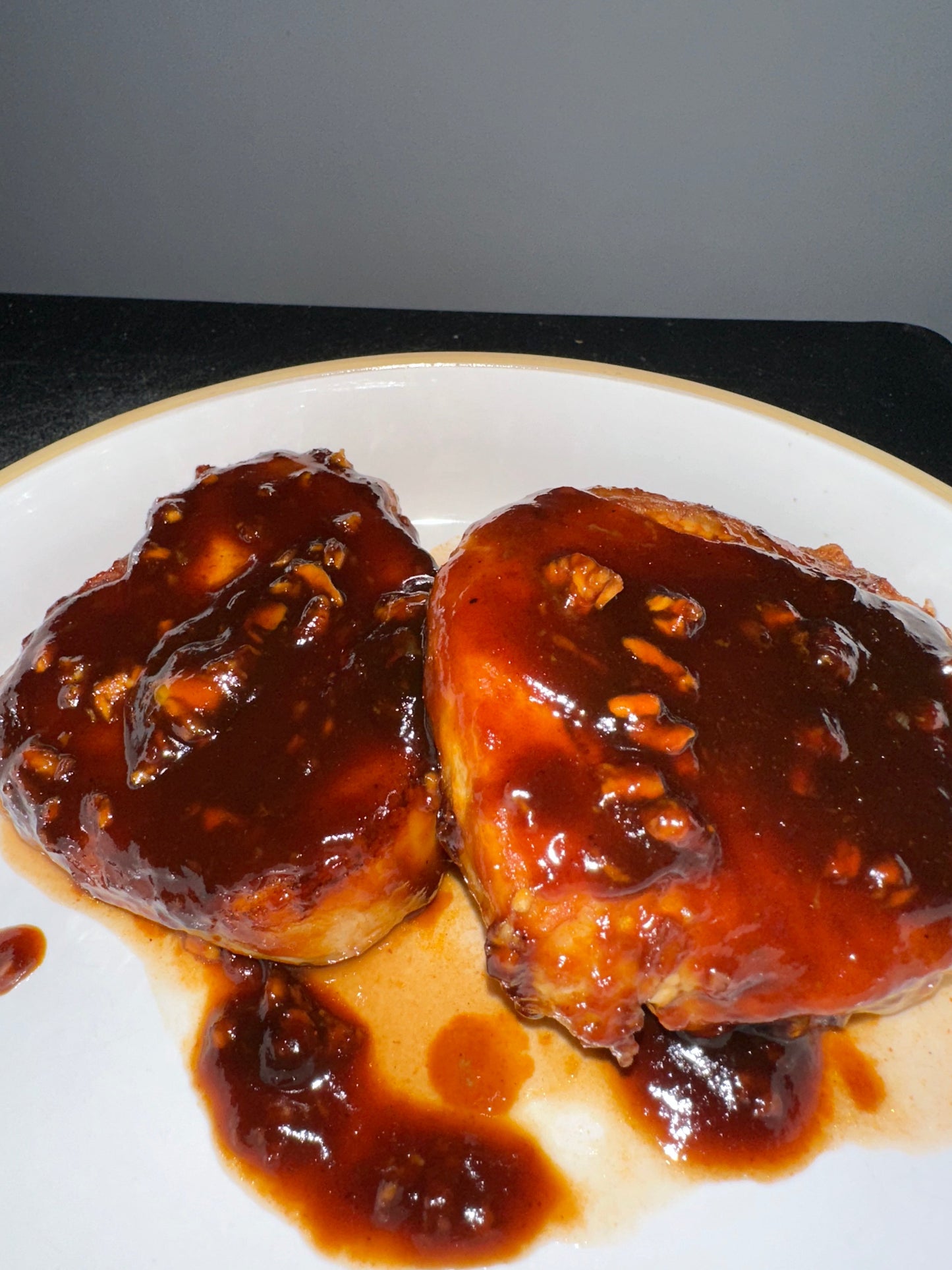 Bourbon Maple Glazed Pork Chops