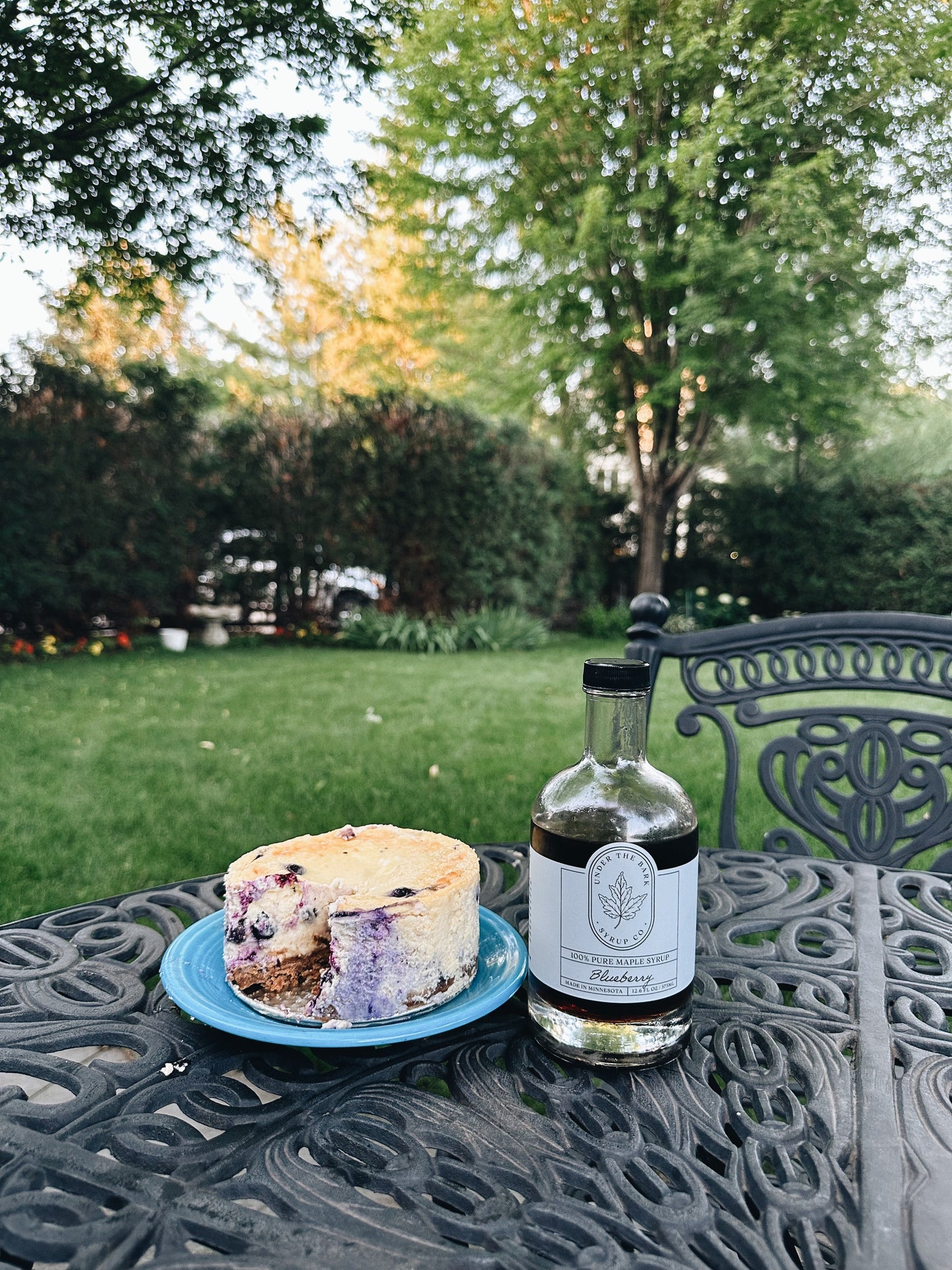 Blueberry Maple Cheesecake