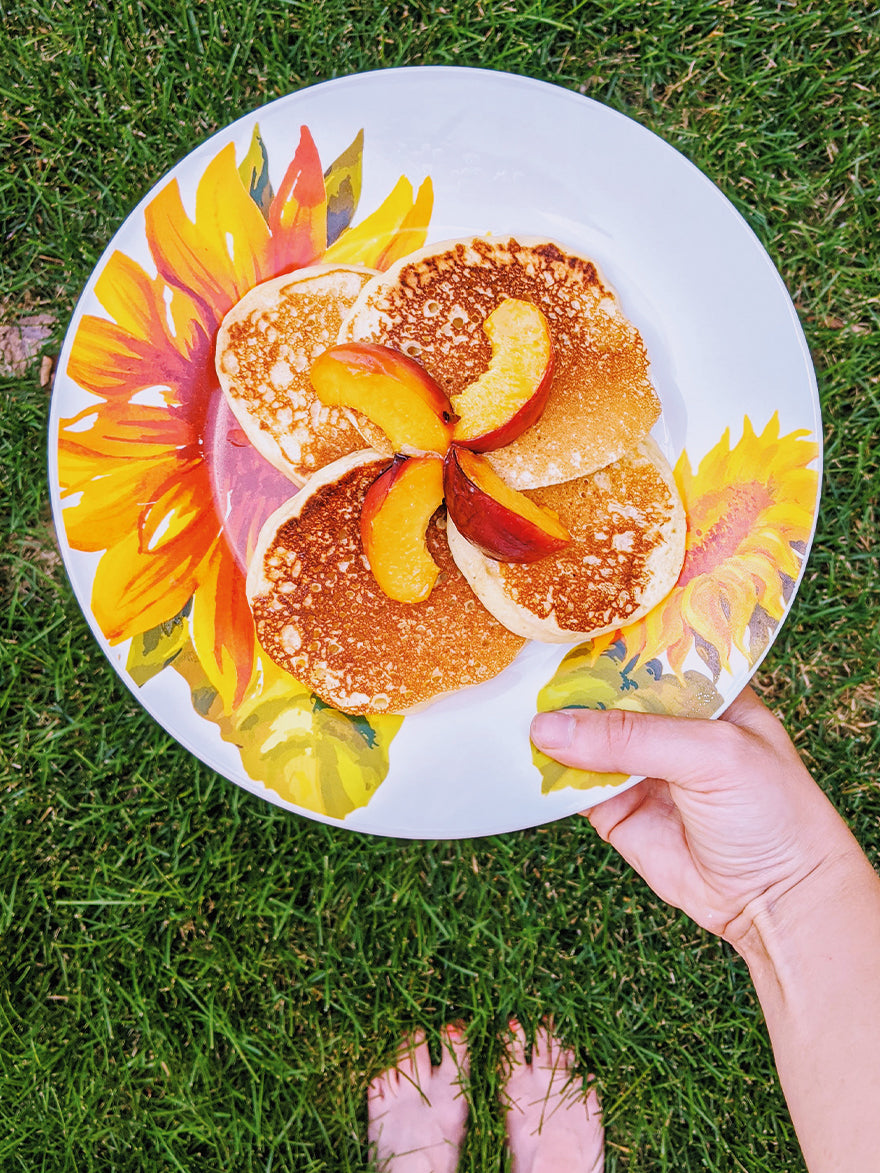 Peach and Bourbon Pancakes