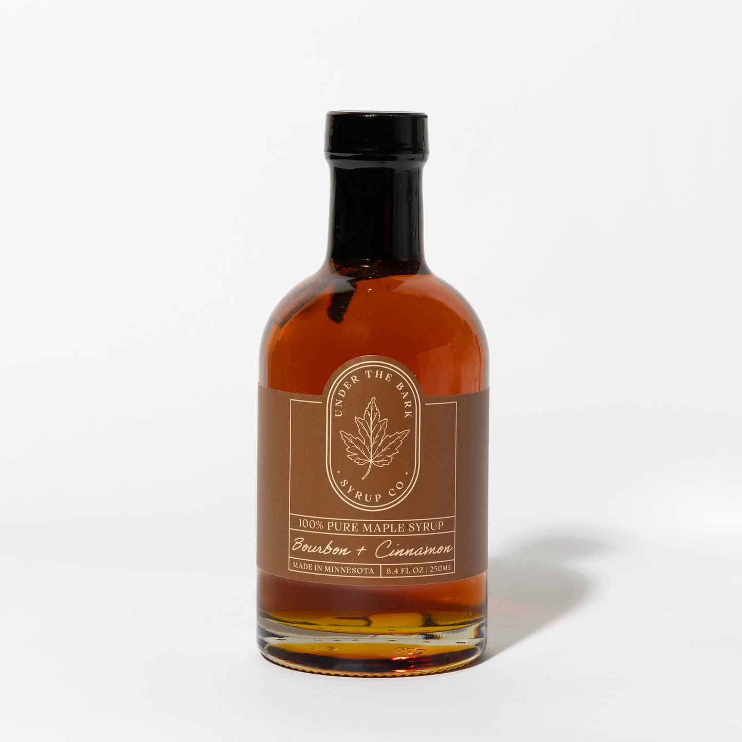 Bourbon + Cinnamon Maple Syrup 8oz