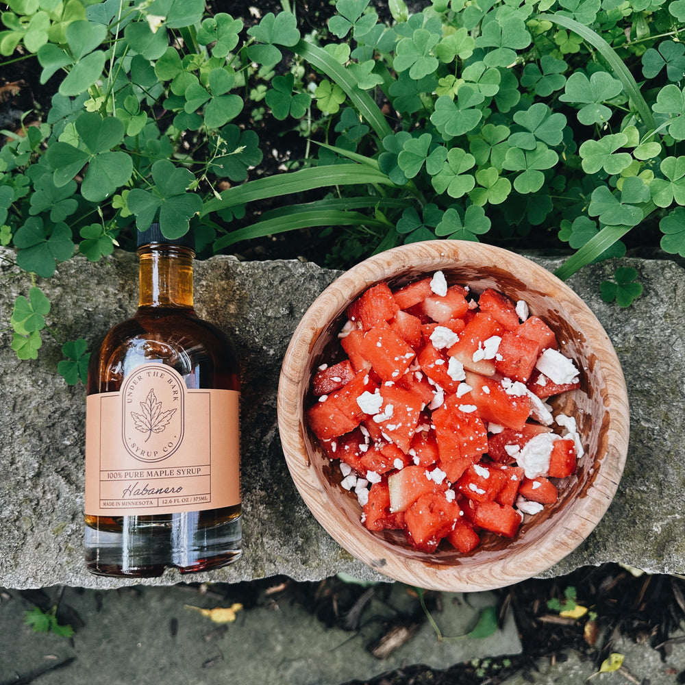 Habanero Maple Watermelon Feta Salad