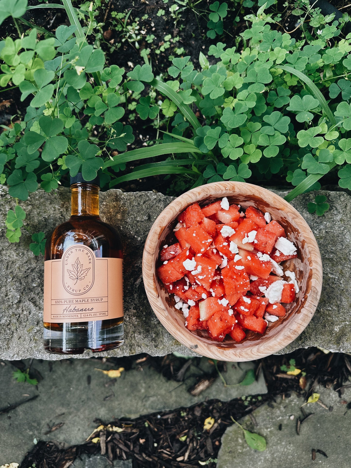 Habanero Maple Watermelon Feta Salad