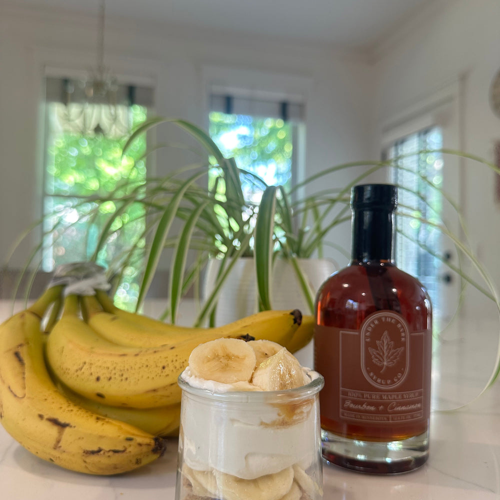 Bourbon + Cinnamon Maple Banana Cream Pie Dessert Cup