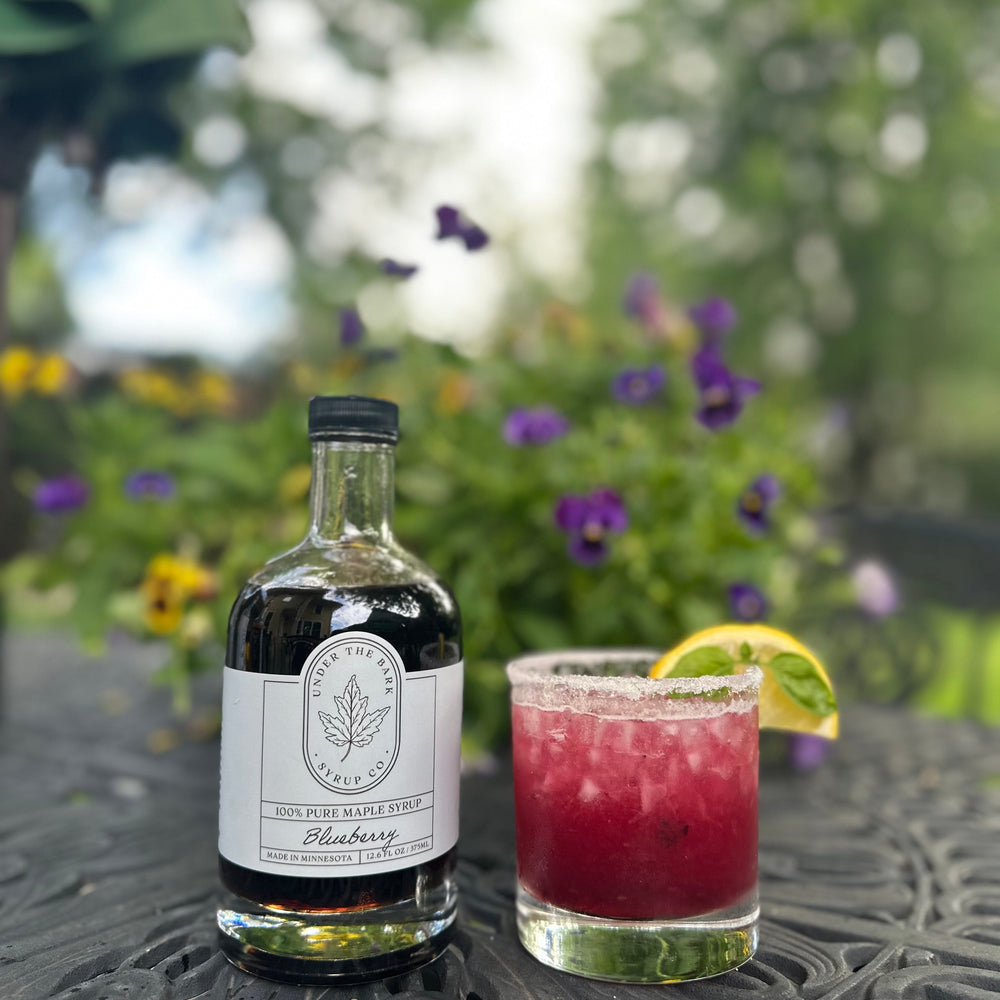 Blueberry Maple Basil Margarita