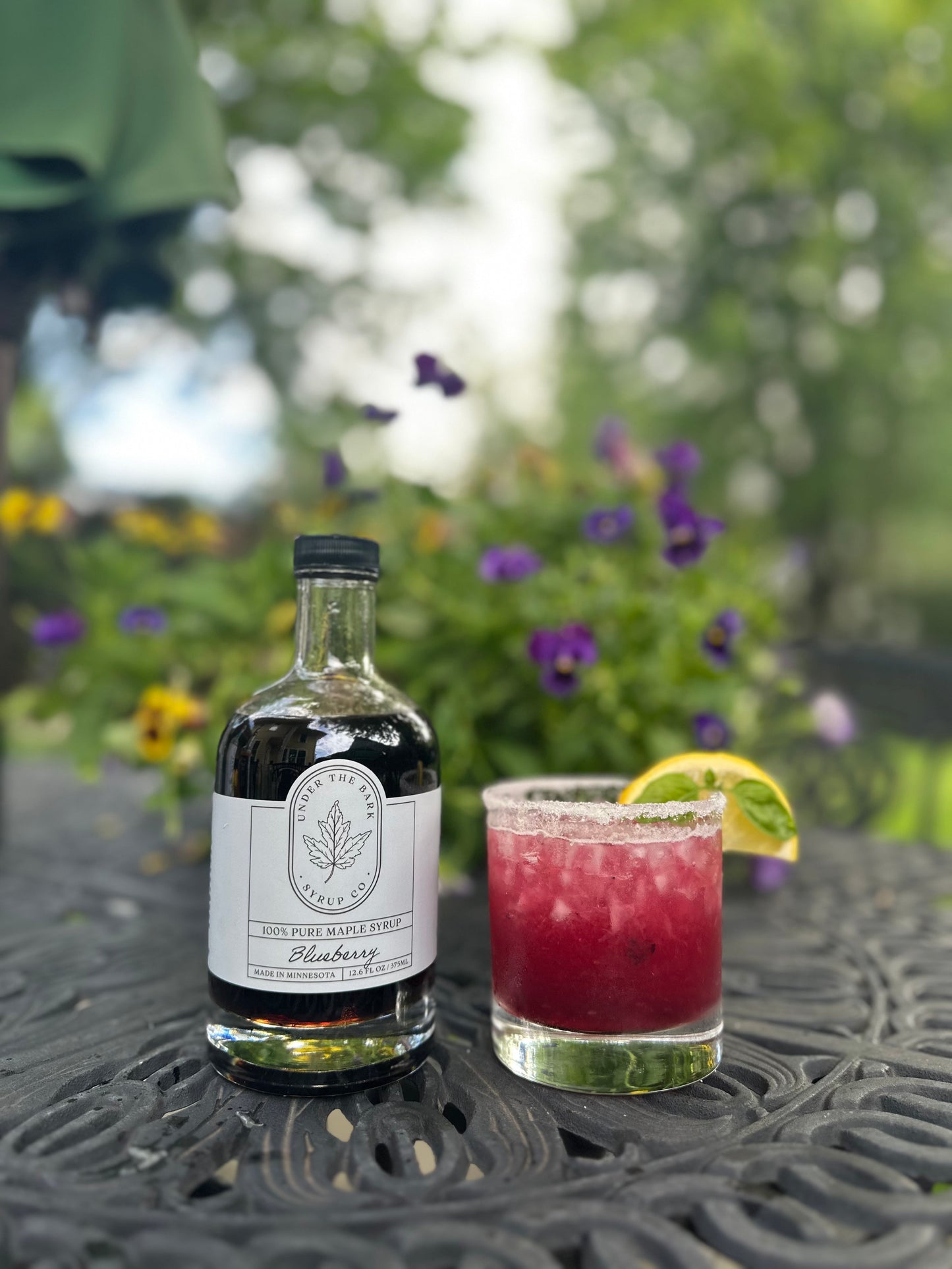 Blueberry Maple Basil Margarita