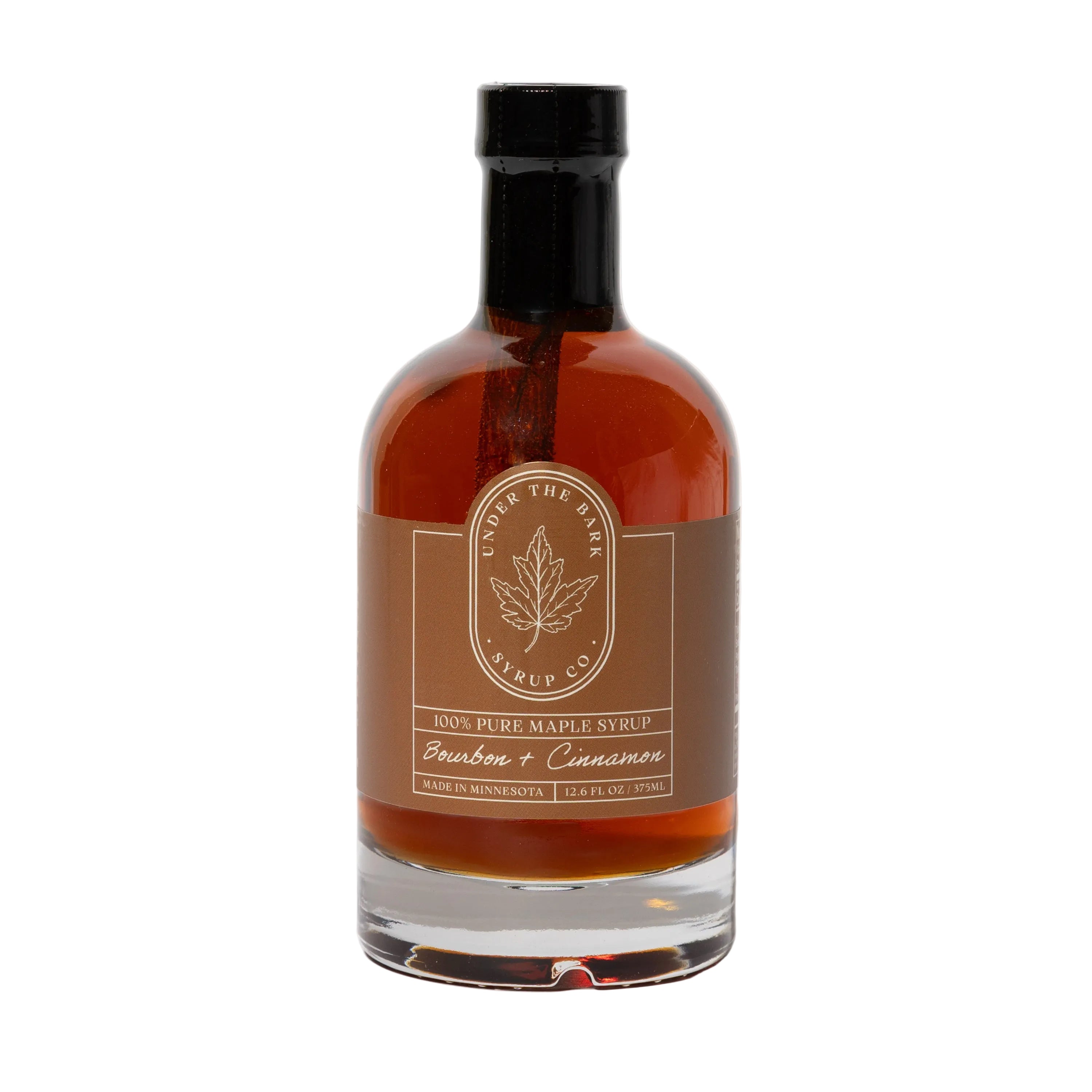 Bourbon + Cinnamon Maple Syrup 12oz